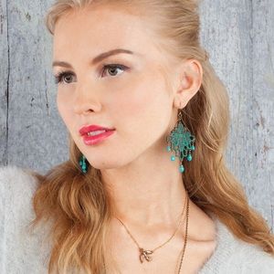 Chloe + Isabel Patina Chandelier Earrings